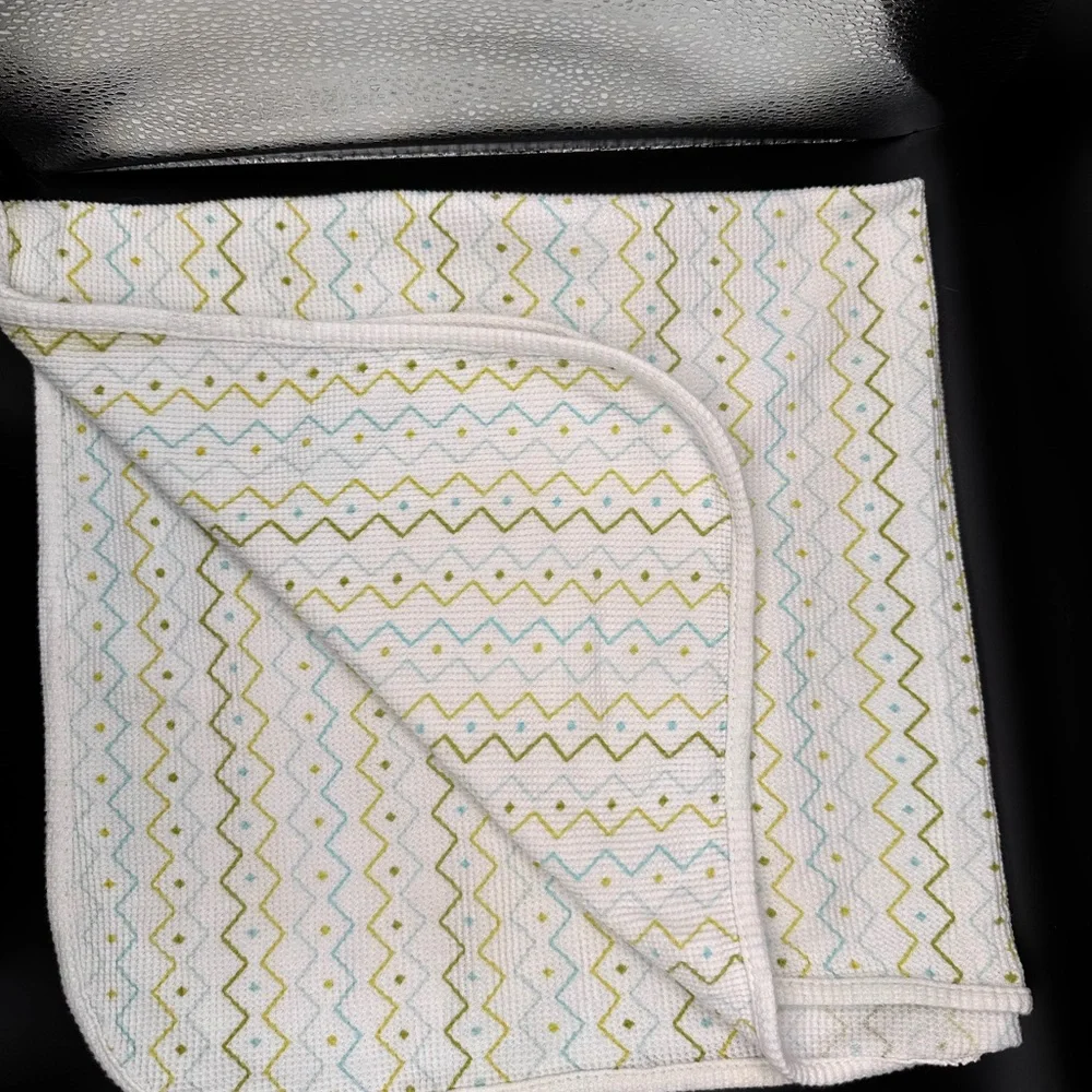 Lullaby Lane Thermal geometric funky design thermal Waffle Weave‎ Baby blanket